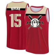 Youth Arizona Diamondbacks Emmanuel Rivera ＃15 Legend Baseball Tank Top - Red/Yellow