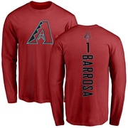 Youth Arizona Diamondbacks Jorge Barrosa ＃1 Backer Long Sleeve T-Shirt - Red