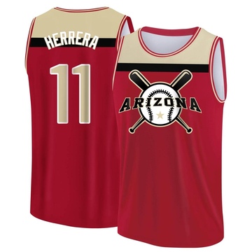 Youth Arizona Diamondbacks Jose Herrera ＃11 Legend Baseball Tank Top - Red/Yellow