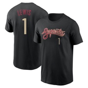 Youth Arizona Diamondbacks Kyle Lewis ＃1 City Connect Name & Number T-Shirt - Black