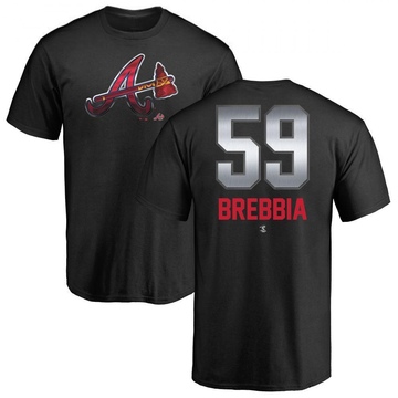 Youth Atlanta Braves John Brebbia ＃59 Midnight Mascot T-Shirt - Black