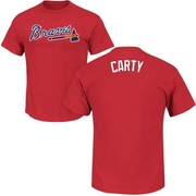 Youth Atlanta Braves Rico Carty ＃25 Roster Name & Number T-Shirt - Red