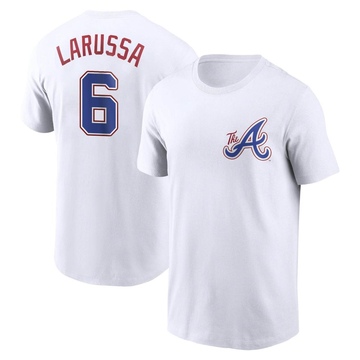 Youth Atlanta Braves Tony Larussa ＃6 2023 City Connect Name & Number T-Shirt - White