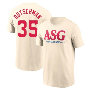 Youth Baltimore Orioles Adley Rutschman ＃35 Game 2024 All-Star Collection Legend T-Shirt - Cream