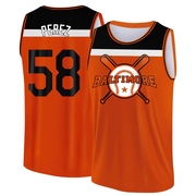 Youth Baltimore Orioles Cionel Perez ＃58 Legend Baseball Tank Top - Orange/Black