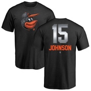 Youth Baltimore Orioles Davey Johnson ＃15 Midnight Mascot T-Shirt - Black