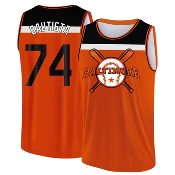 Youth Baltimore Orioles Felix Bautista ＃74 Legend Baseball Tank Top - Orange/Black