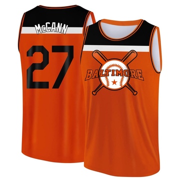 Youth Baltimore Orioles James McCann ＃27 Legend Baseball Tank Top - Orange/Black