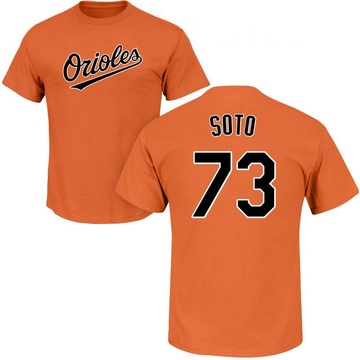 Youth Baltimore Orioles Livan Soto ＃73 Roster Name & Number T-Shirt - Orange