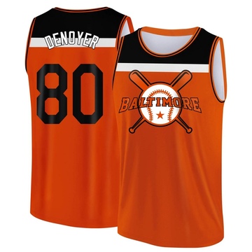 Youth Baltimore Orioles Noah Denoyer ＃80 Legend Baseball Tank Top - Orange/Black