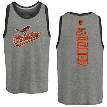 Youth Baltimore Orioles Rich Dauer ＃25 Backer Tank Top Ash