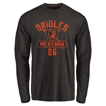 Youth Baltimore Orioles Ryan McKenna ＃26 Base Runner Long Sleeve T-Shirt - Black