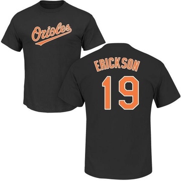 Youth Baltimore Orioles Scott Erickson ＃19 Roster Name & Number T-Shirt - Black