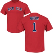 Youth Boston Red Sox Bobby Doerr ＃1 Roster Name & Number T-Shirt - Scarlet