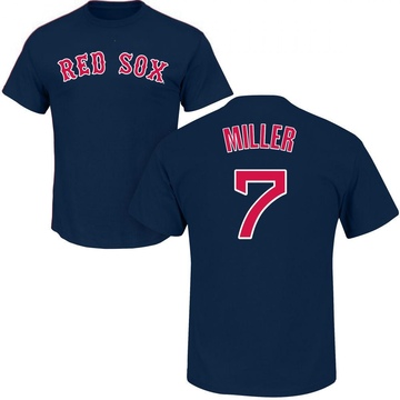 Youth Boston Red Sox Christopher Miller ＃7 Roster Name & Number T-Shirt - Navy