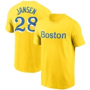 Youth Boston Red Sox Danny Jansen ＃28 City Connect Name & Number T-Shirt - Gold