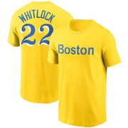 Youth Boston Red Sox Garrett Whitlock ＃22 City Connect Name & Number T-Shirt - Gold