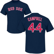 Youth Boston Red Sox Isaiah Campbell ＃44 Roster Name & Number T-Shirt - Navy