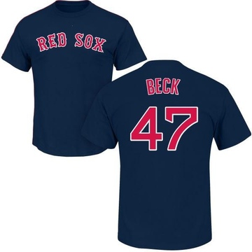 Youth Boston Red Sox Rod Beck ＃47 Roster Name & Number T-Shirt - Navy