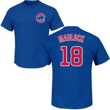 Youth Chicago Cubs Bill Madlock ＃18 Roster Name & Number T-Shirt - Royal