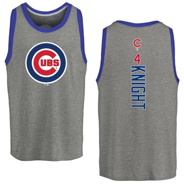 Youth Chicago Cubs Caleb Knight ＃4 Backer Tank Top Ash