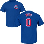 Youth Chicago Cubs Hunter Viets ＃0 Roster Name & Number T-Shirt - Royal