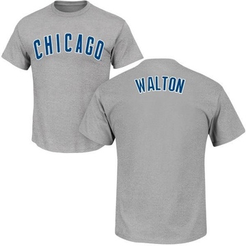 Youth Chicago Cubs Jerome Walton ＃20 Roster Name & Number T-Shirt - Gray