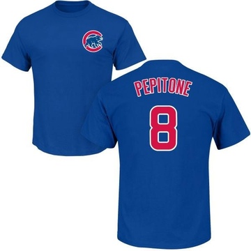 Youth Chicago Cubs Joe Pepitone ＃8 Roster Name & Number T-Shirt - Royal