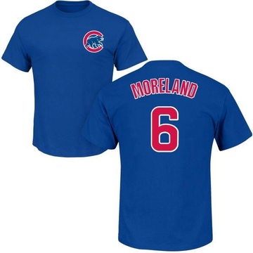 Youth Chicago Cubs Keith Moreland ＃6 Roster Name & Number T-Shirt - Royal