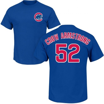 Youth Chicago Cubs Pete Crow-Armstrong ＃52 Roster Name & Number T-Shirt - Royal