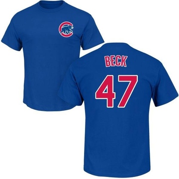 Youth Chicago Cubs Rod Beck ＃47 Roster Name & Number T-Shirt - Royal