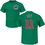 Youth Chicago Cubs Ron Cey ＃11 St. Patrick's Day Roster Name & Number T-Shirt - Green