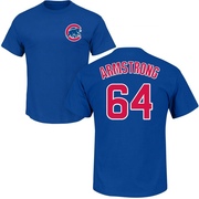 Youth Chicago Cubs Shawn Armstrong ＃64 Roster Name & Number T-Shirt - Royal