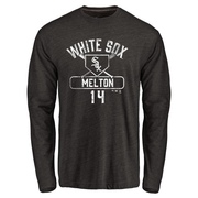 Youth Chicago White Sox Bill Melton ＃14 Base Runner Long Sleeve T-Shirt - Black