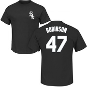 Youth Chicago White Sox Chuckie Robinson ＃47 Roster Name & Number T-Shirt - Black