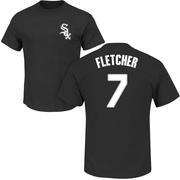 Youth Chicago White Sox Dominic Fletcher ＃7 Roster Name & Number T-Shirt - Black