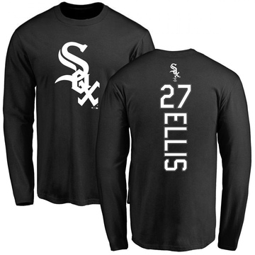 Youth Chicago White Sox Duke Ellis ＃27 Backer Long Sleeve T-Shirt - Black