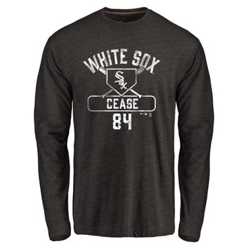 Youth Chicago White Sox Dylan Cease ＃84 Base Runner Long Sleeve T-Shirt - Black