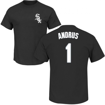 Youth Chicago White Sox Elvis Andrus ＃1 Roster Name & Number T-Shirt - Black