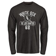 Youth Chicago White Sox Enyel De Los Santos ＃62 Base Runner Long Sleeve T-Shirt - Black