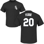 Youth Chicago White Sox Erick Fedde ＃20 Roster Name & Number T-Shirt - Black