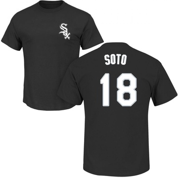 Youth Chicago White Sox Geovany Soto ＃18 Roster Name & Number T-Shirt - Black