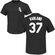 Youth Chicago White Sox Gus Varland ＃37 Roster Name & Number T-Shirt - Black