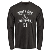 Youth Chicago White Sox Jared Shuster ＃51 Base Runner Long Sleeve T-Shirt - Black