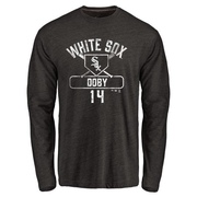 Youth Chicago White Sox Larry Doby ＃14 Base Runner Long Sleeve T-Shirt - Black