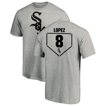 Youth Chicago White Sox Nicky Lopez ＃8 RBI T-Shirt Heathered - Gray