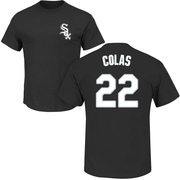 Youth Chicago White Sox Oscar Colas ＃22 Roster Name & Number T-Shirt - Black