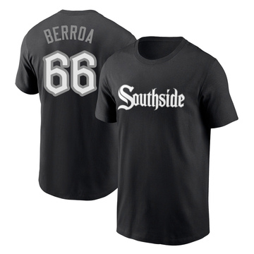 Youth Chicago White Sox Prelander Berroa ＃66 City Connect Name & Number T-Shirt - Black