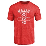 Youth Cincinnati Reds Alexis Diaz ＃43 Base Runner T-Shirt - Red