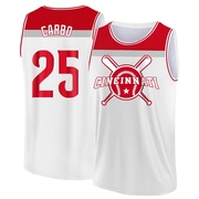 Youth Cincinnati Reds Bernie Carbo ＃25 Legend Baseball Tank Top - White/Red